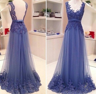 long prom dress, lace prom dress, purple prom dress, 2015 prom dress, cheap prom dress, long evening dress, E210