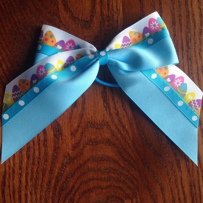 Easter Eggs with Glitter Blue and Dots