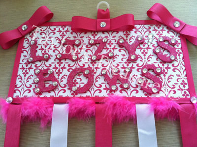 Taylor's Treasures - XL Personalized Hair Bow Holder - Any Color/Any Pattern