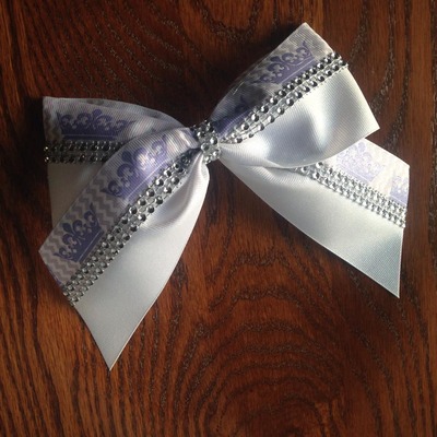 Purple Crowns, Glitter White, and Rhinestones