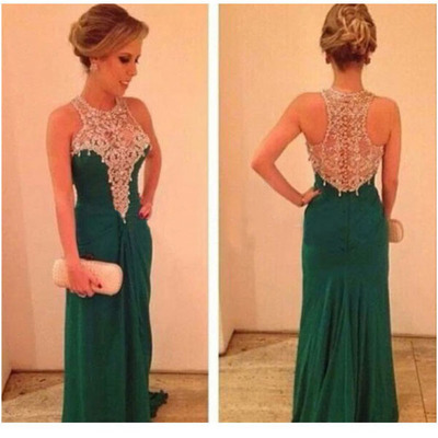 long prom dress, green prom dress, prom dress 2015, cheap prom dress, party prom dress, long evening dress, E283