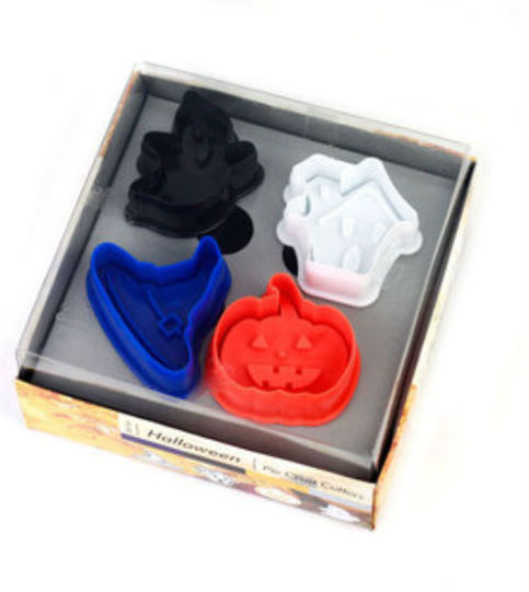 Cookie Cutter Stamp Mold 4pcs HALLOWEEN STYLE Series Pie Crust Cutter Set