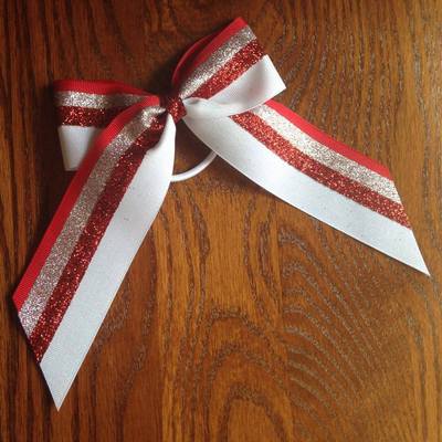 Glitter Red, Silver, and White