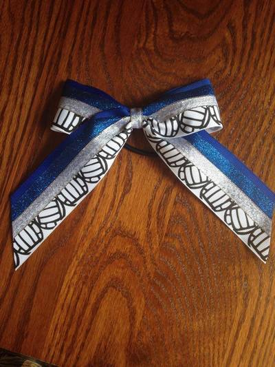 Volleyballs with Royal Glitter and Silver