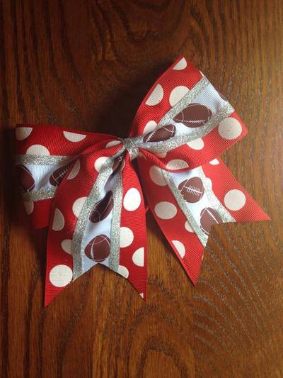 Red Dots with Footballs and Silver