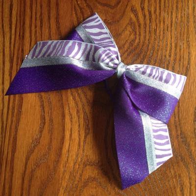 Purple Glitter and Zebra with Silver