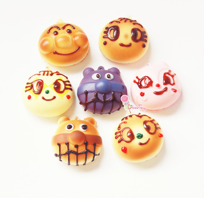 3 Anpanman and friends Squishies (SUPER Squishy)