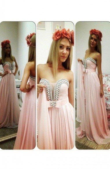 long prom dress, pink prom dress, cheap prom dress, chiffon prom dress, party prom dress, long evening dress, D321