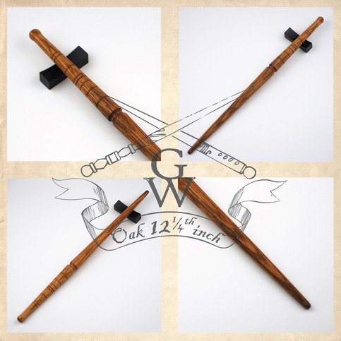 Oak wand 12 1/4 inch