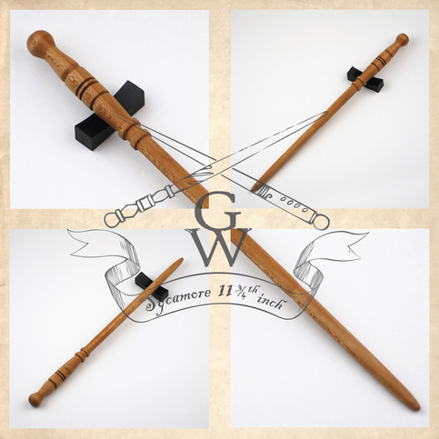 Sycamore wand 11 3/4 inch