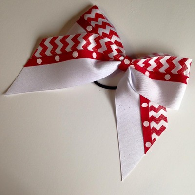Red and White Glitter, Chevron, and Dots