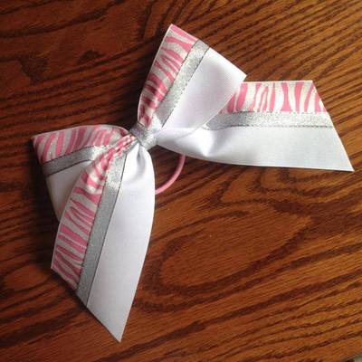 Glitter White, Pink Zebra, and Silver