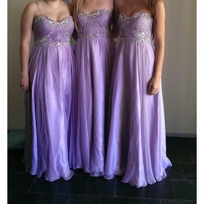 long bridesmaid dress, lilac bridesmaid dress, cheap bridesmaid dress, chiffon bridesmaid dress, strapless bridesmaid dress, E611