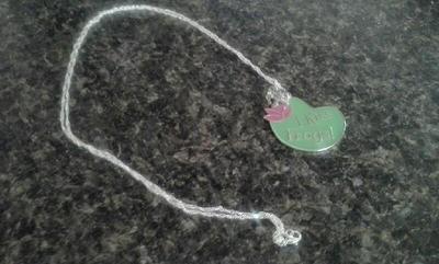 I kiss frogs pendant and prince frog charm sterling silver necklace