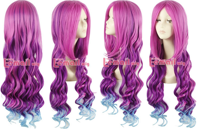 Long Colored Cosplay Wig 80 CM Long With FREE WIG CAP CAP