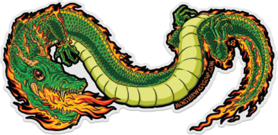 Green Dragon Sticker (soap bottle NOT included)