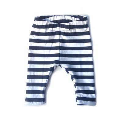 Black and White Striped Leggings