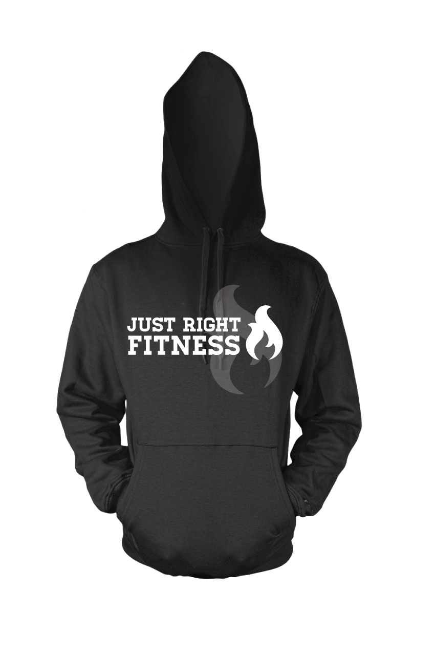 JHA-Just Right Fitness black hoodie