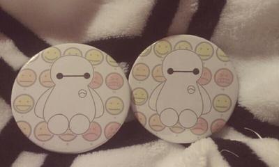 Baymax Chart 2.25" Pin Back Button