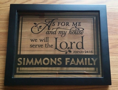 As for Me and My House Floating Frame Joshua 24 15