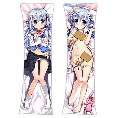 Brand New Chino Kafuu - Is The Order Rabbit Anime Dakimakura Japanese Hugging Body Pillow Cover H2990