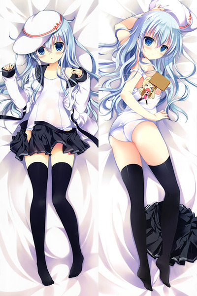 Brand New Hibiki - Kantai Collection Anime Dakimakura Japanese Hugging Body Pillow Cover H3030