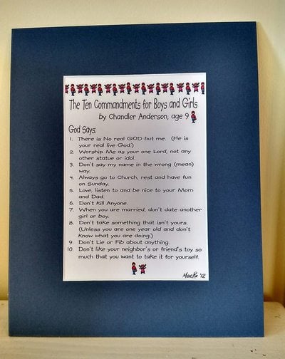 10 Commandments for Boys & Girls