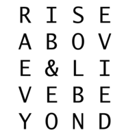 Rise Above & Live Beyond Unisex Purple V-neck T-shirt - Thumbnail 2