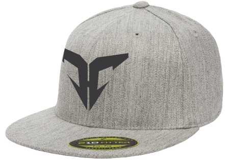 Just Heart grey fitted cap