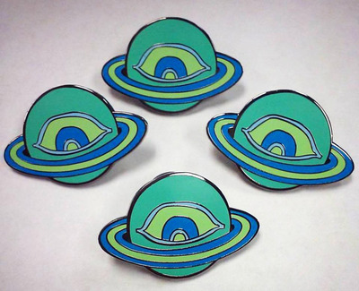 SATAN MOON Enamel Pin