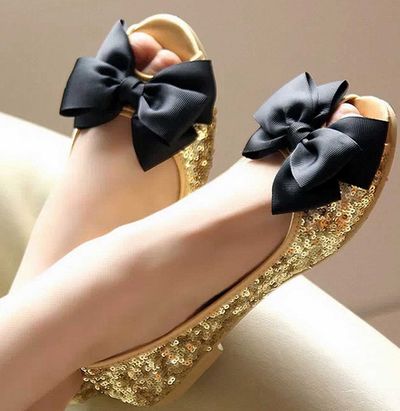 Bridal Wedding Black Ribbon Bow Butterfly Shoe Clips