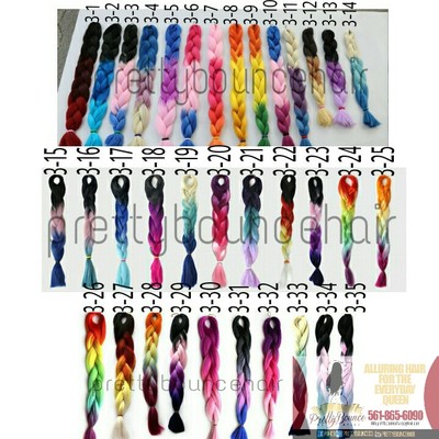 Three-tone Ombre Braiding Hair