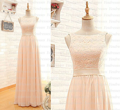 Long bridesmaid dress, lace bridesmaid dress, elegant bridesmaid dress, popular bridesmaid dress, wedding party dress, PD15204