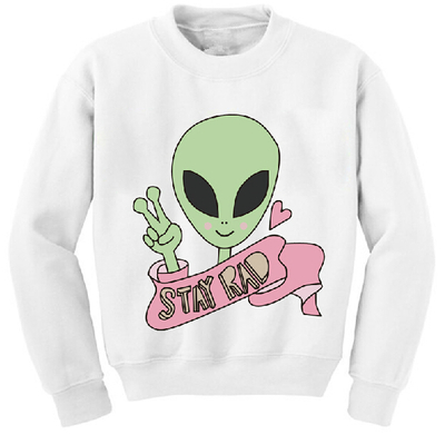 STAY RAD ALIEN SWEATER