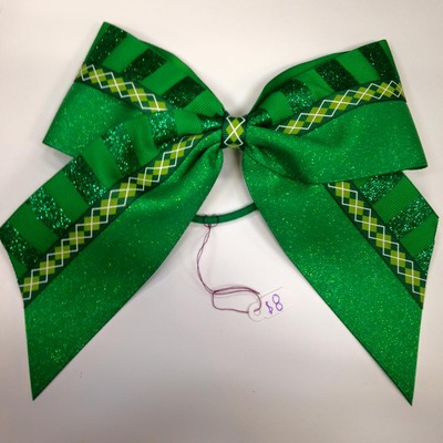 Glitter Green with Stripes and Argyle