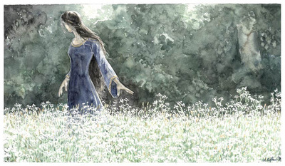 Tolkien Artprint "Lúthien"