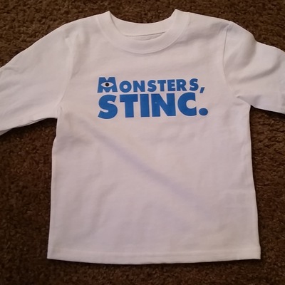 Monsters stinc long sleeve tee