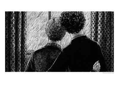 Sherlock Artprint: "Rainy Day"