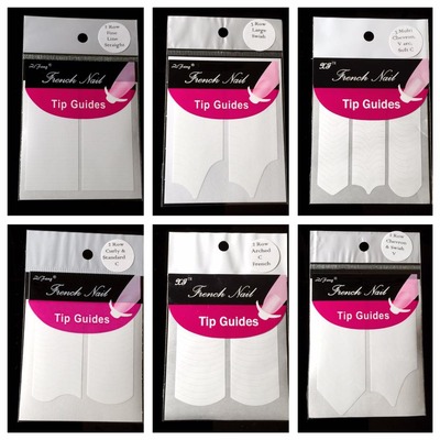 Nail Art and French Tip Guides! Select your STYLE