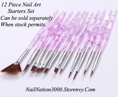 Nail Art Brush Set 12 Pieces!