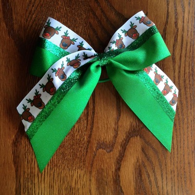 Reindeer and Glitter Green