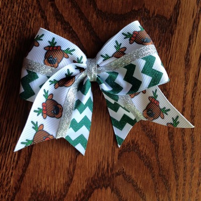 Reindeer with Green Chevron and Silver