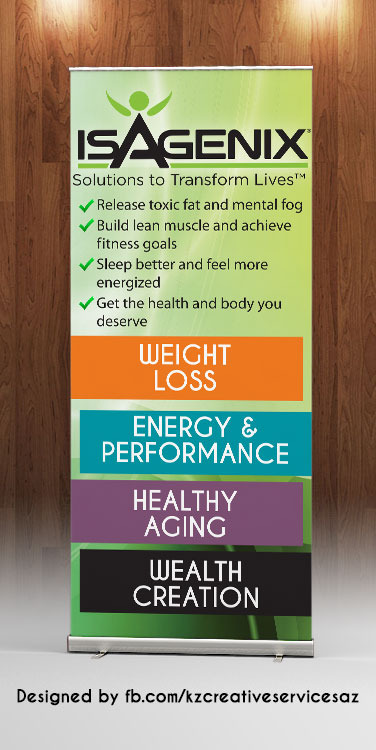 ISAGENIX - RETRACTABLE BANNER