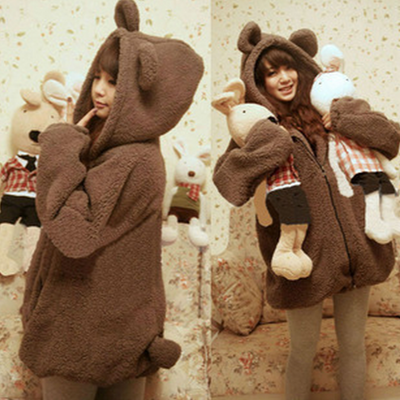 Cute ears hooded jacket