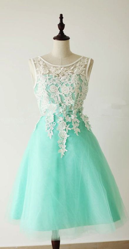 A Line prom dress,Custom bridesmaid dress,Round Neck prom dress,Short prom dress,Lace Prom Dresses,Bridesmaid Dresses,15051305