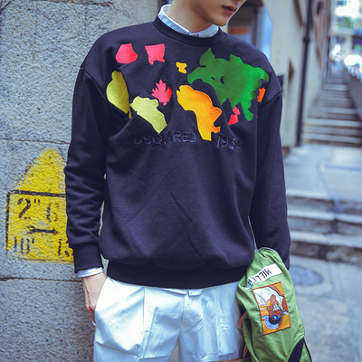 COLORFUL PIECES PATCHWORK ART JAPANESE STYLE UNISEX SWEATSHIRT