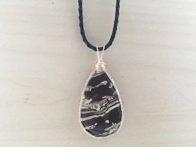 Jasper Wire Wrapped Necklace