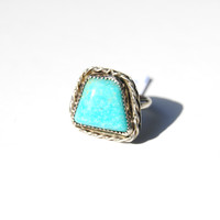 Vintage Turquoise Trapezoid - Thumbnail 1