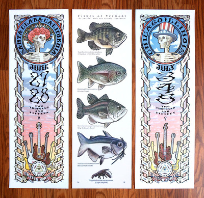 Phish Fishes of Vermont/Grateful Dead Fare Thee Well 2015 Matching Set