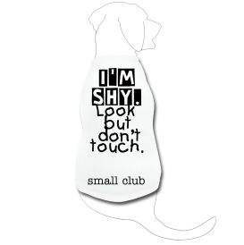 Small club "i'm shy" doggy tee